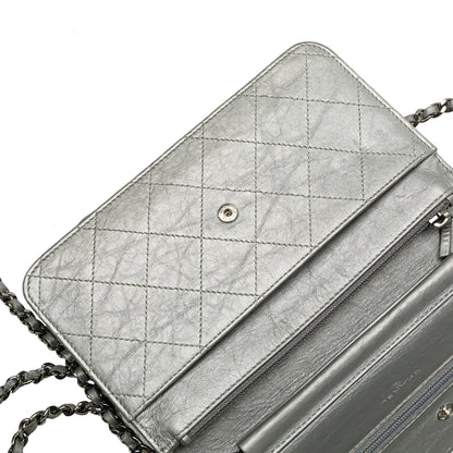 Chanel Sac CC Quilted Aged Calfskin Wallet On Chain