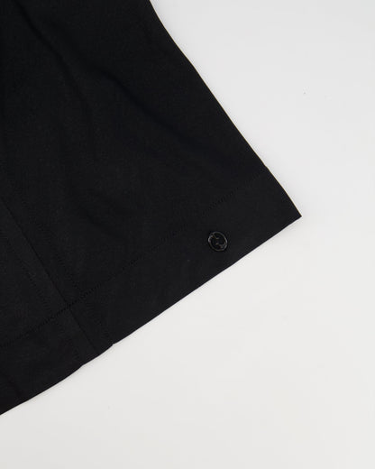 Gucci Black Shirt with Open Back and Small Black Gucci Logo Detail Size Small (UK 8)
