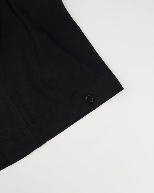 Gucci Black Shirt with Open Back and Small Black Gucci Logo Detail Size Small (UK 8)