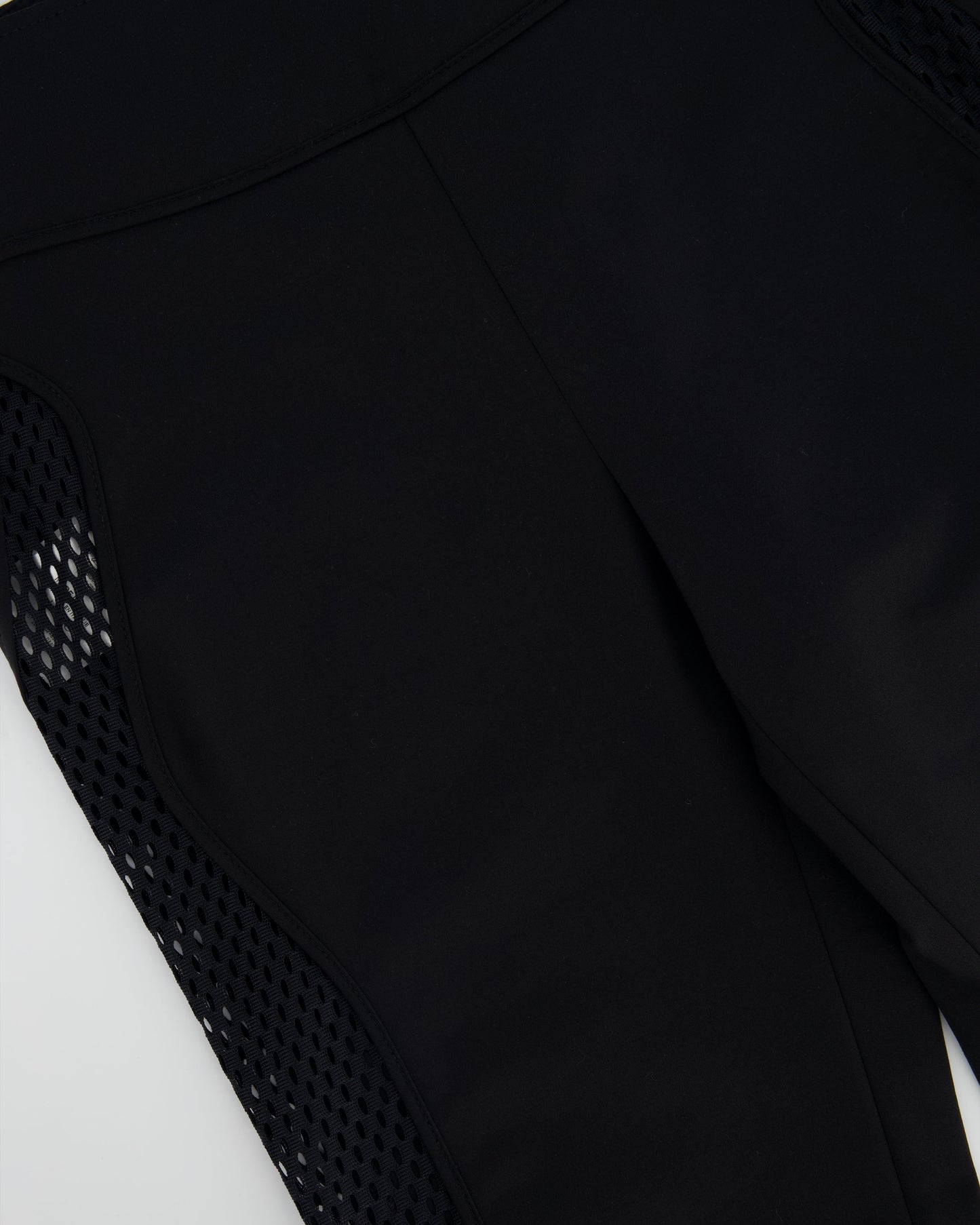 Gucci Black Leggings with Mesh & Ankle Zip Details Size IT 42 (UK 10)