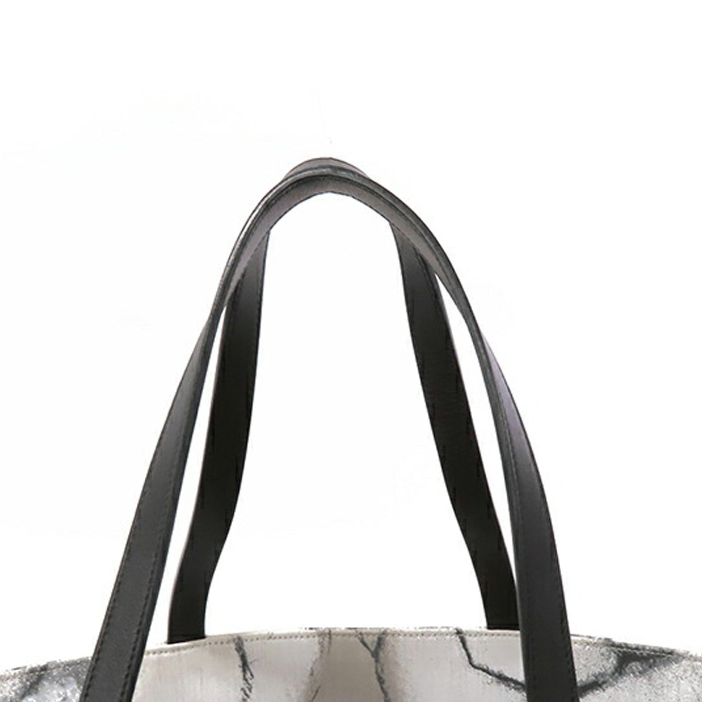 Gray Chanel Large Camellia Printed Canvas Shopper Tote
