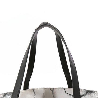 Gray Chanel Large Camellia Printed Canvas Shopper Tote