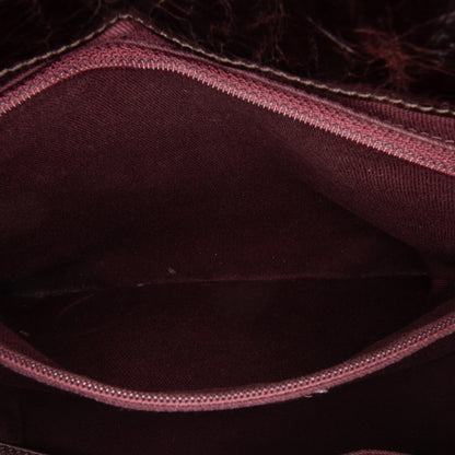 Brown Chanel Quilted Iridescent Calfskin In The Mix Satchel