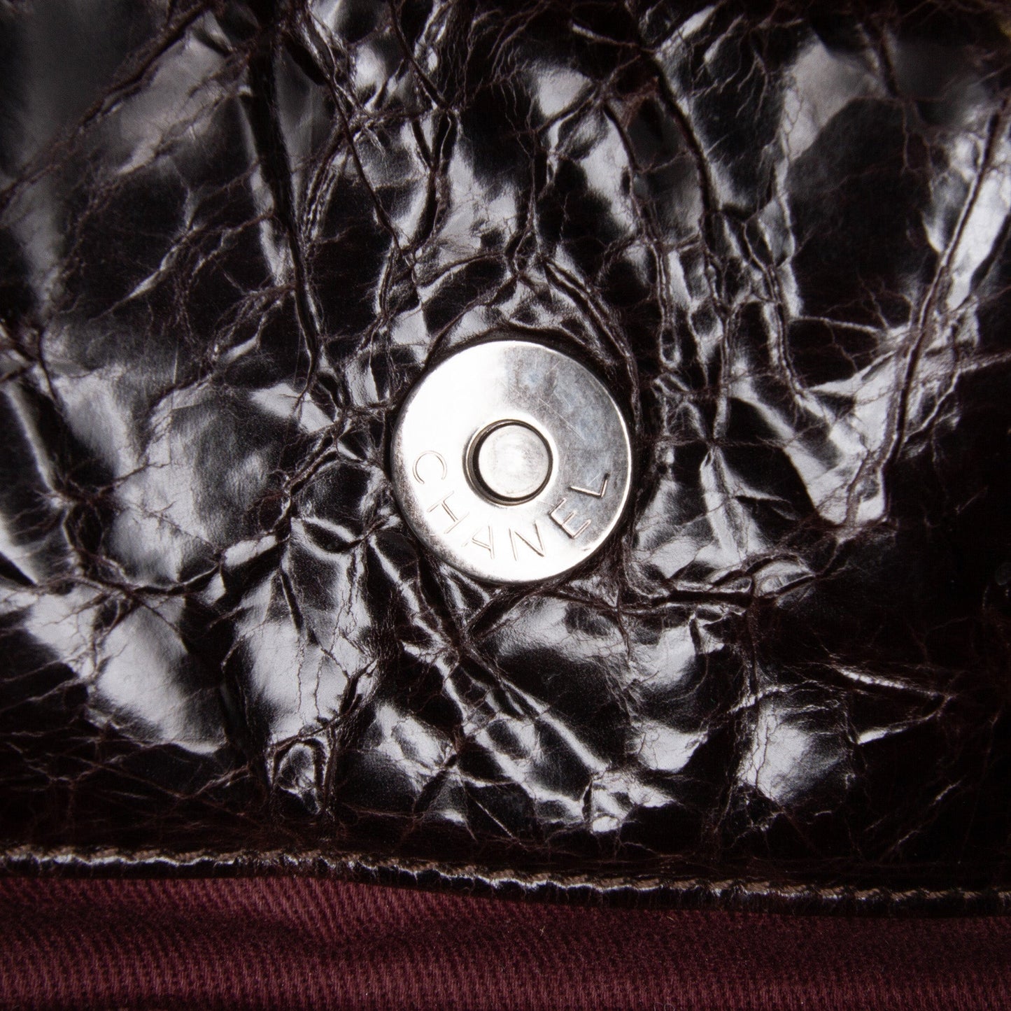 Brown Chanel Quilted Iridescent Calfskin In The Mix Satchel