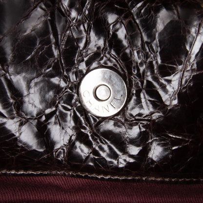 Brown Chanel Quilted Iridescent Calfskin In The Mix Satchel