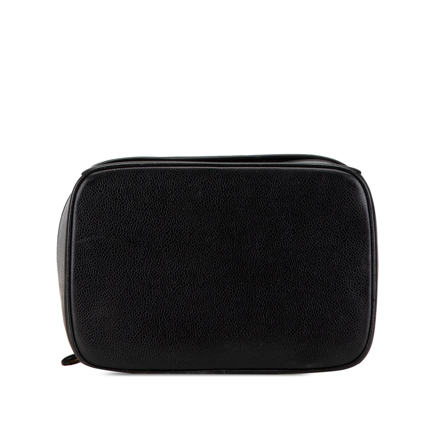Black Chanel CC Caviar Vanity Train Case