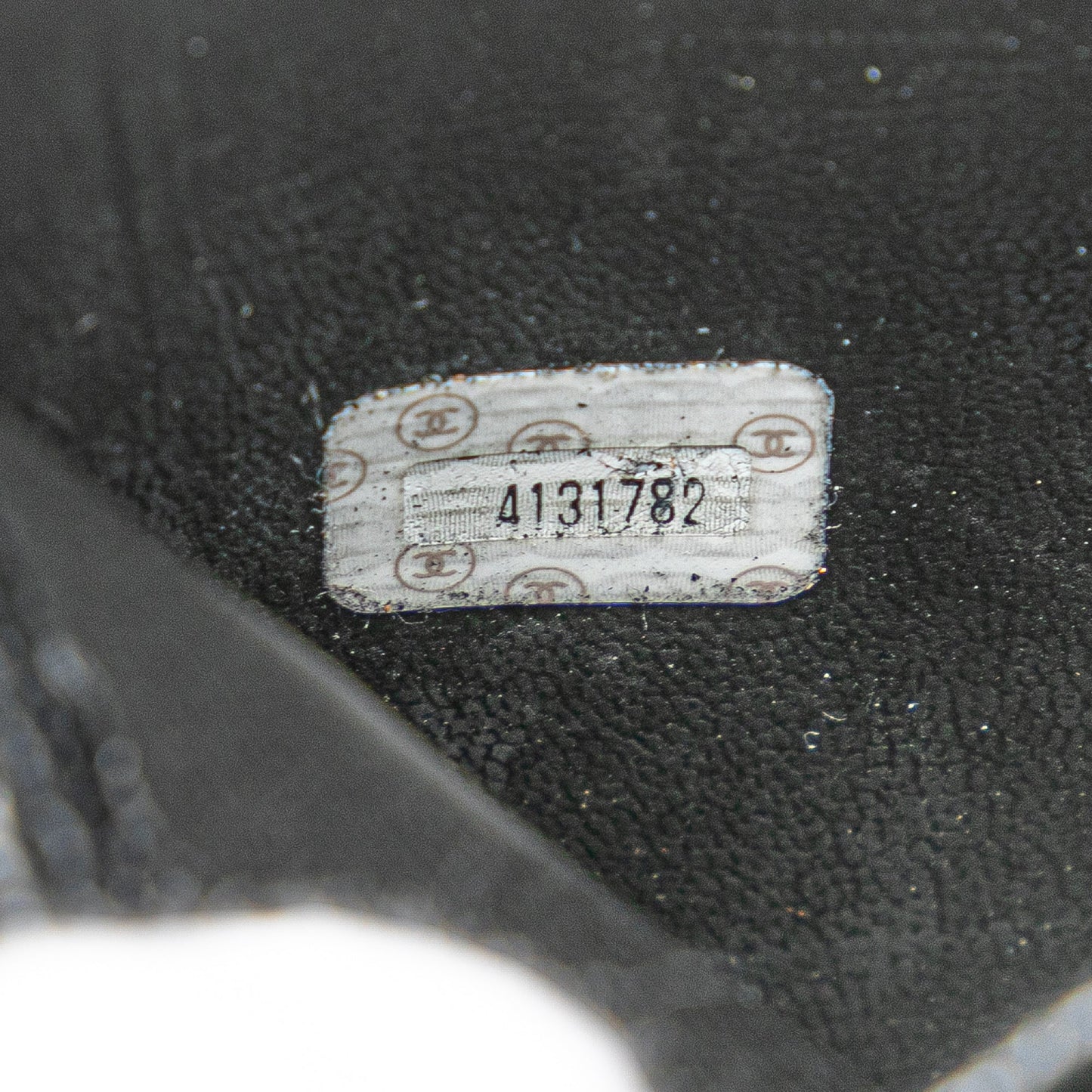 Black Chanel CC Caviar Vanity Train Case