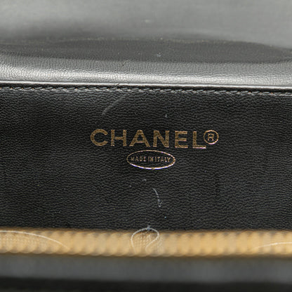 Black Chanel CC Caviar Vanity Train Case