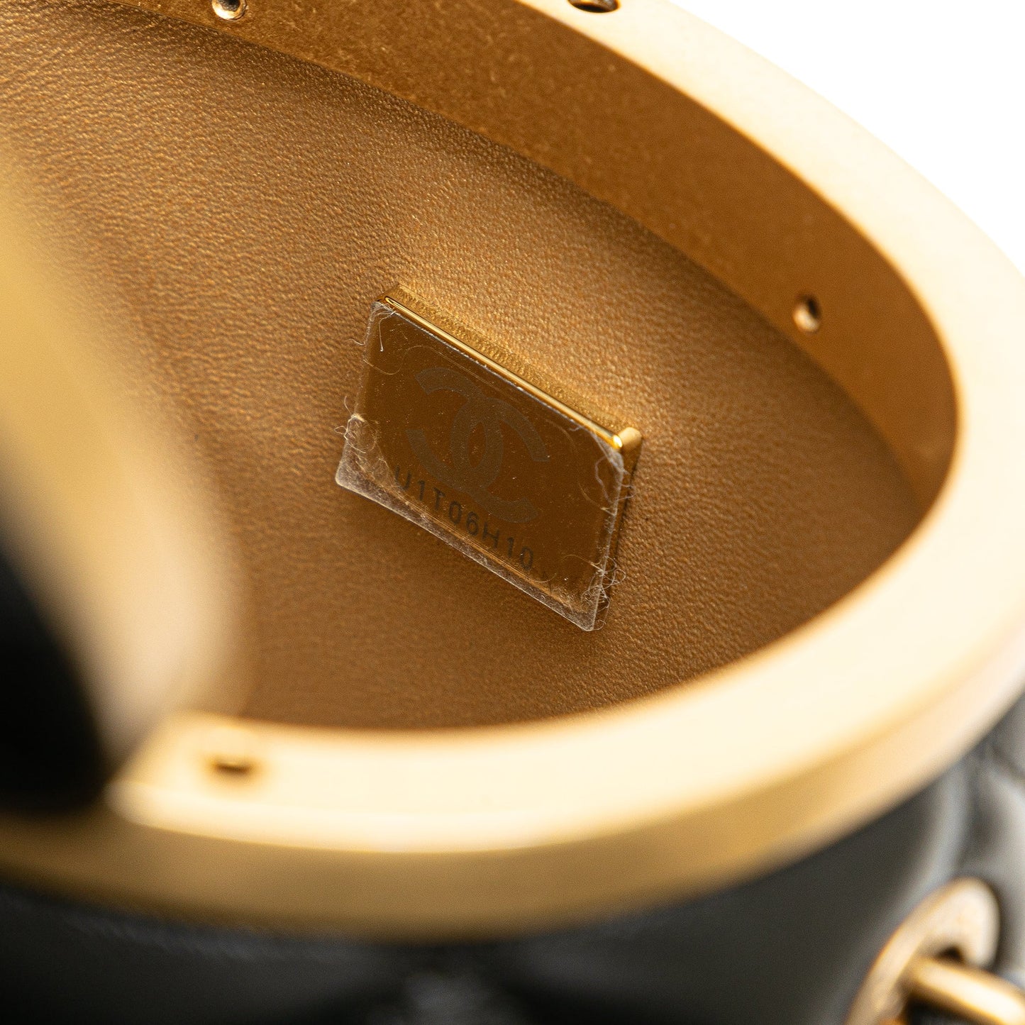 Black Chanel Mini Lambskin Crown Box Bag