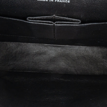 Black Chanel Medium Classic Patent Double Flap Shoulder Bag