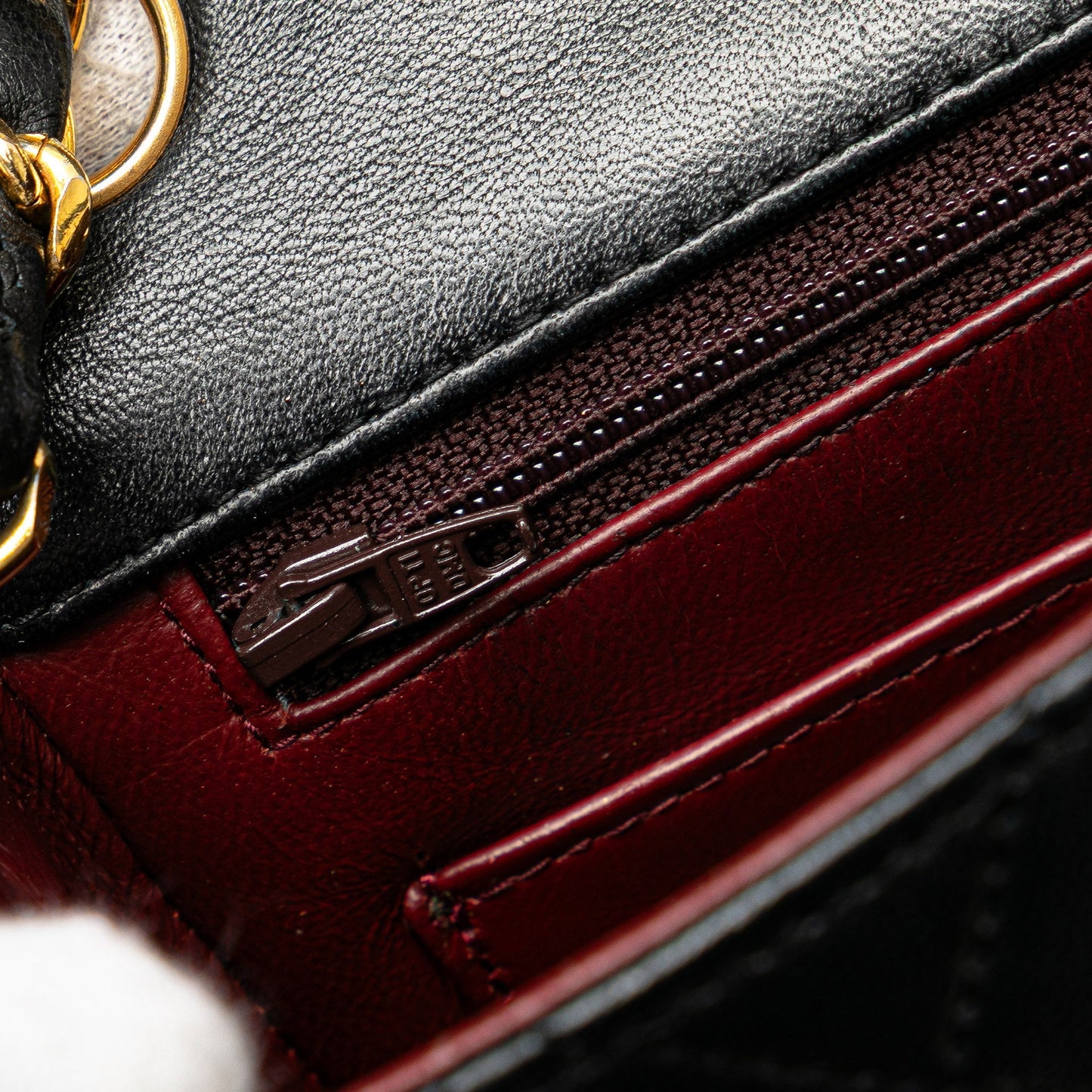 Black Chanel Mini Square Classic Lambskin Single Flap Crossbody Bag