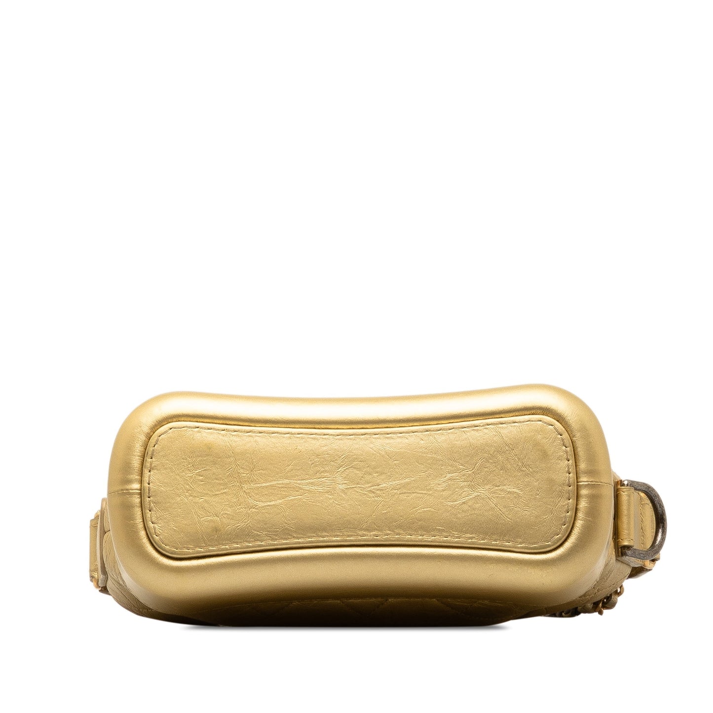 Gold Chanel Small Metallic Lambskin Gabrielle Crossbody