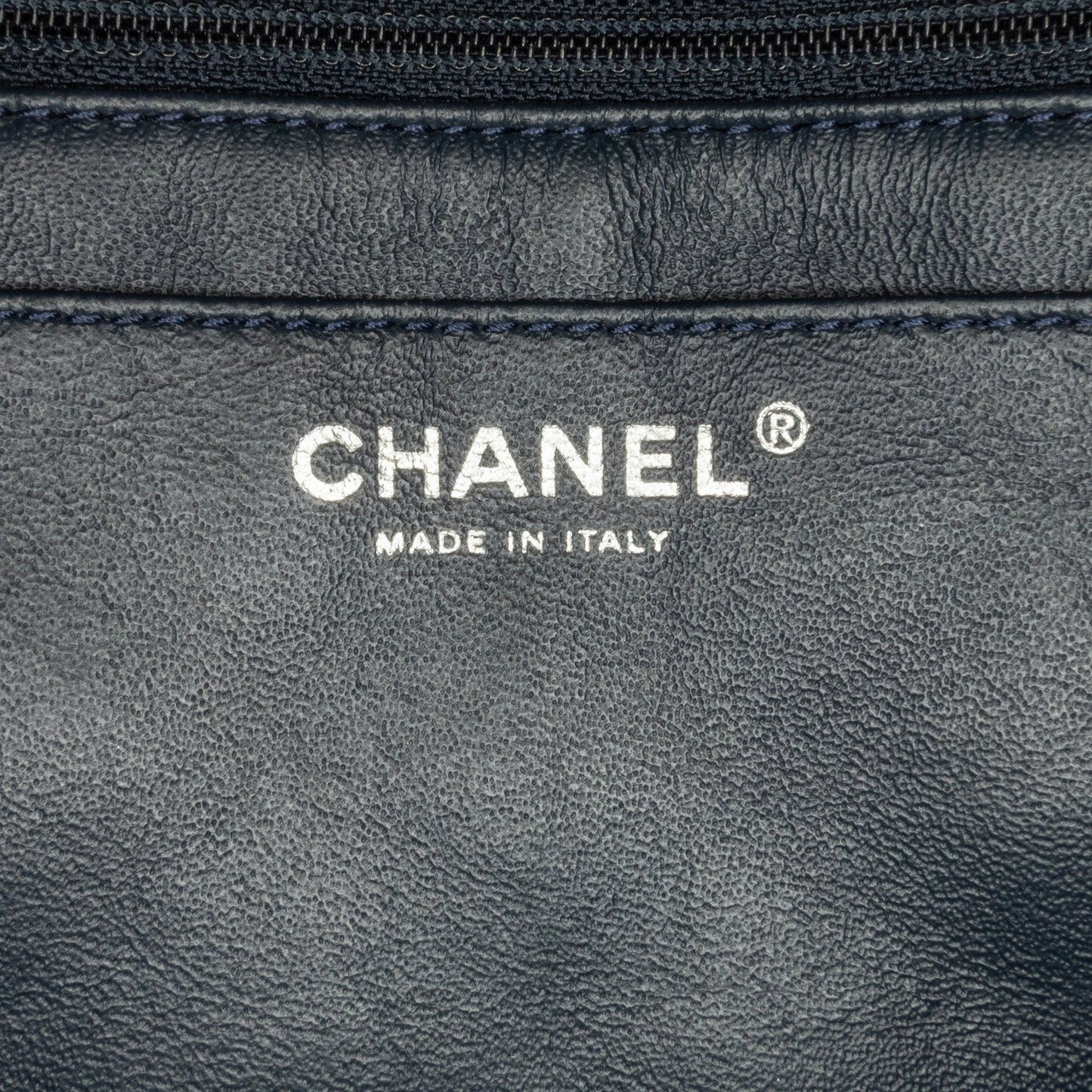 Blue Chanel Jumbo Classic Patent Double Flap Shoulder Bag