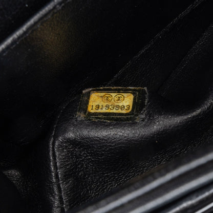Black Chanel Medium Classic Patent Double Flap Shoulder Bag