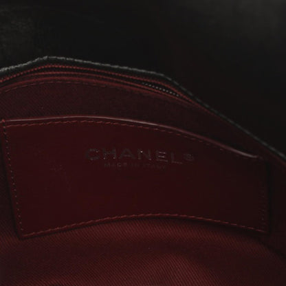 Gray Chanel Large Aged Calfskin Just Mademoiselle Bowling Bag