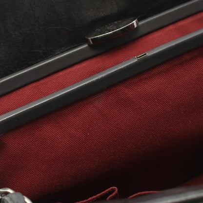 Gray Chanel Large Aged Calfskin Just Mademoiselle Bowling Bag