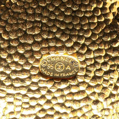Gold Chanel Gold Plated CC Medallion Pendant Necklace