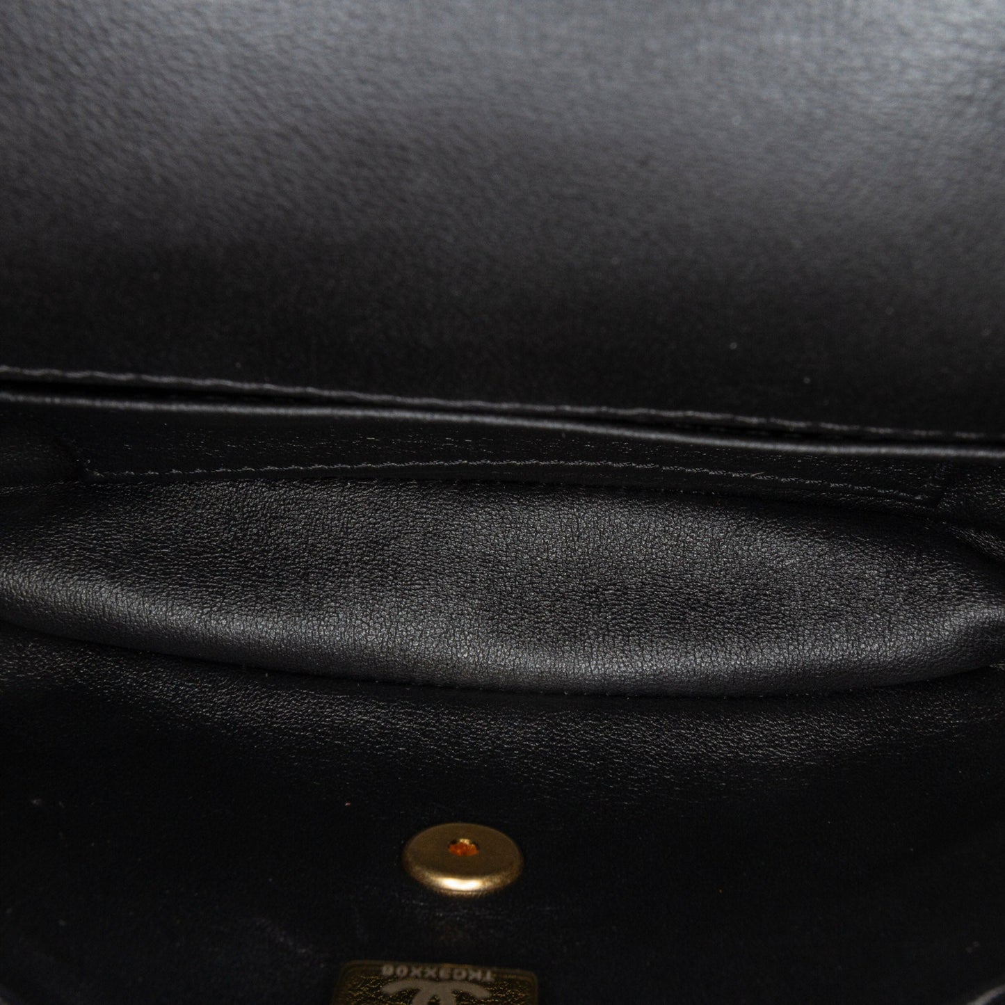 Black Chanel Mini Rectangular Quilted Lambskin Heart Charms Flap Crossbody Bag