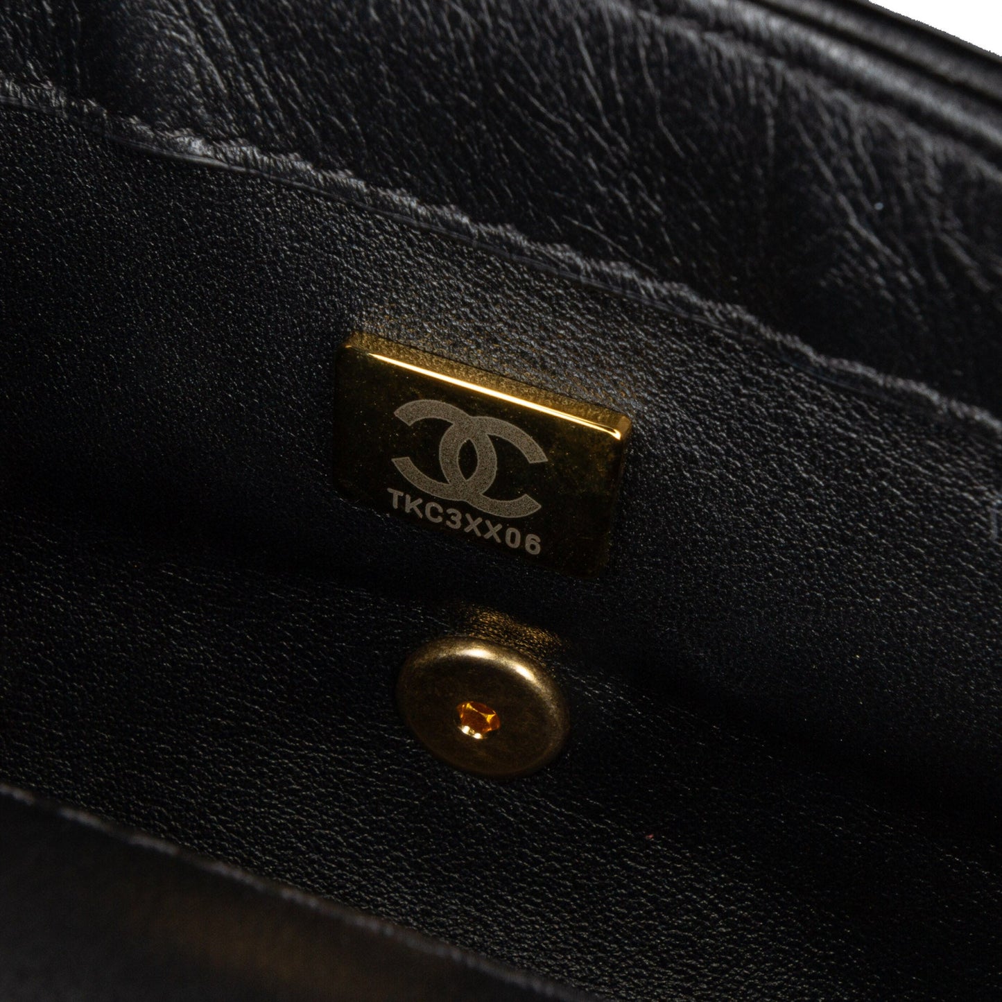 Black Chanel Mini Rectangular Quilted Lambskin Heart Charms Flap Crossbody Bag