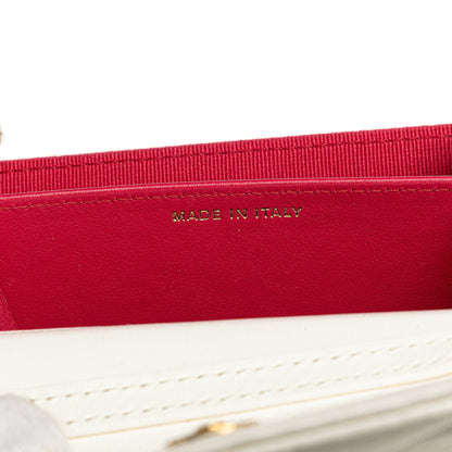 Chanel Sac Quilted Lambskin Coco Love Card Holder On Chain