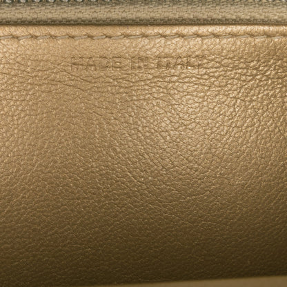 Gold Chanel Quilted Lambskin 19 Wallet on Chain Crossbody Bag