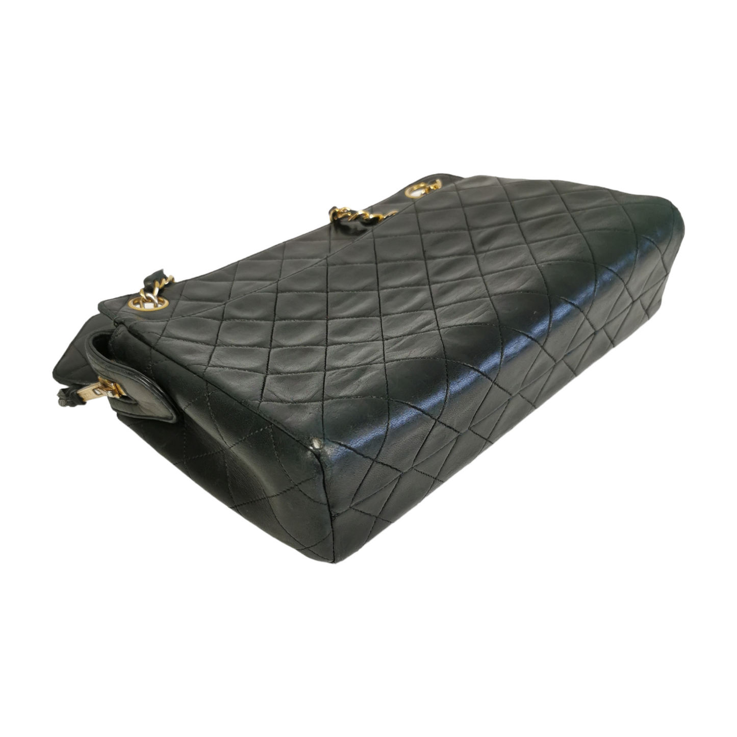 Chanel Shoulder Bag Black Lambskin Gold