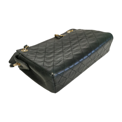 Chanel Shoulder Bag Black Lambskin Gold