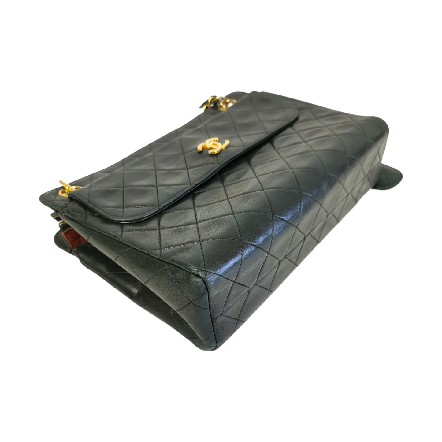 Chanel Shoulder Bag Black Lambskin Gold