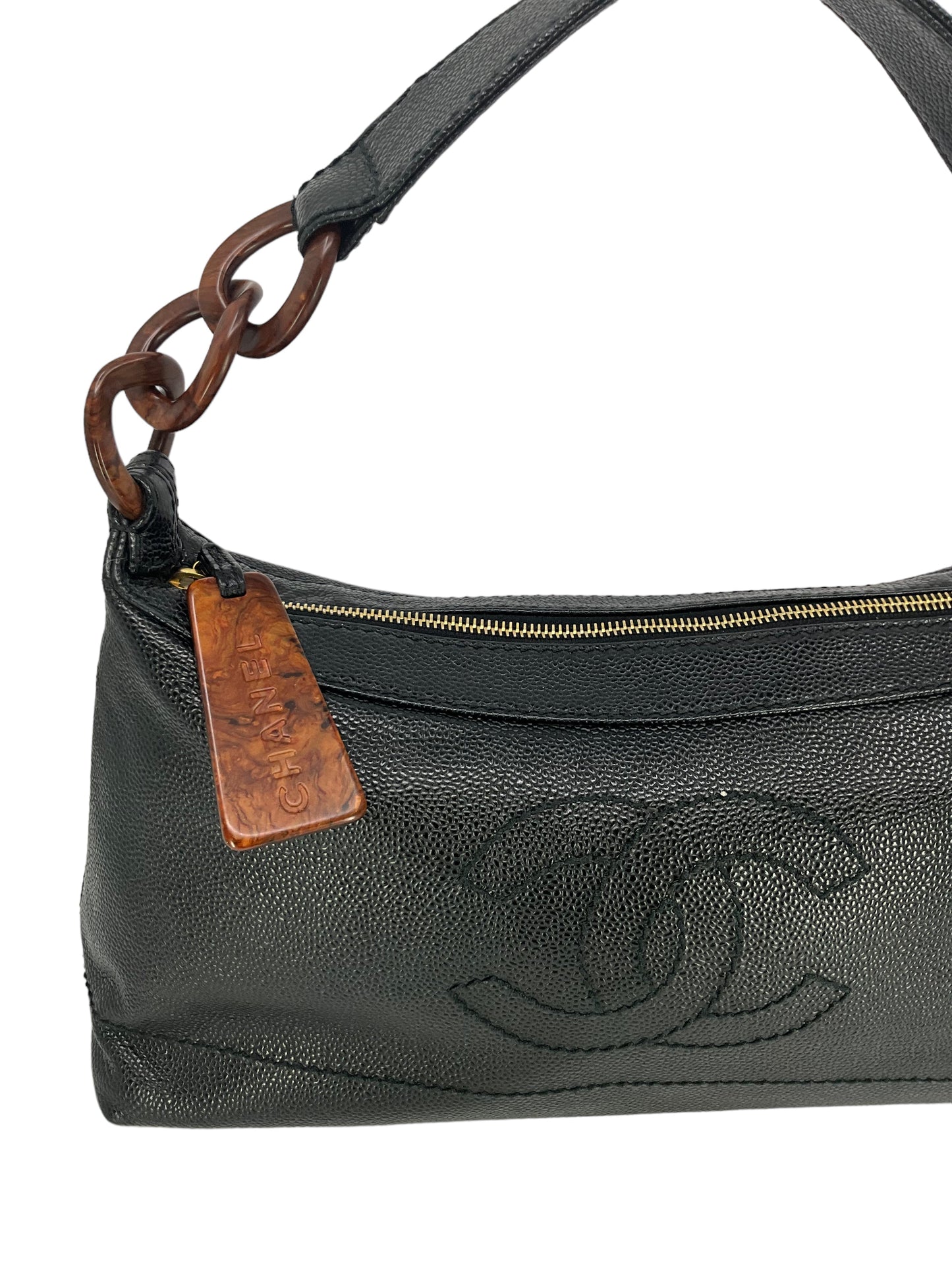 CHANEL Vintage Timeless CC Tortoise Shell Bag