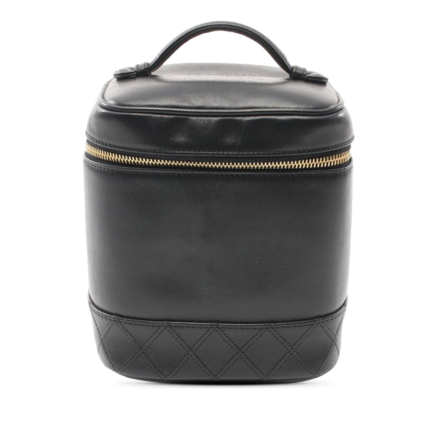 Black Chanel CC Lambskin Vanity Case