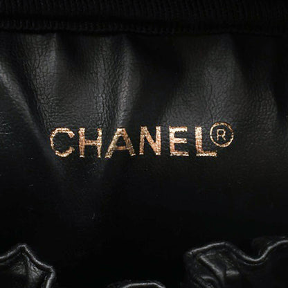 Black Chanel CC Lambskin Vanity Case