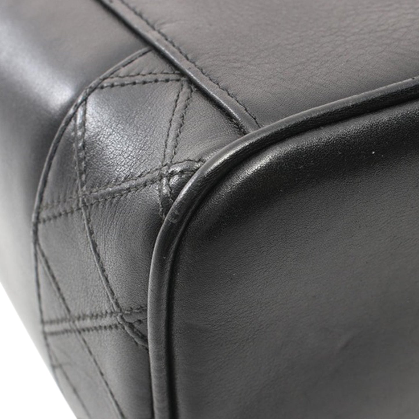 Black Chanel CC Lambskin Vanity Case