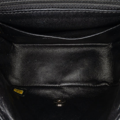 Black Chanel Mini Square Classic Patent Single Flap Crossbody Bag