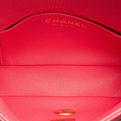 Chanel Sac Mini Quilted Caviar Sweetheart Flap