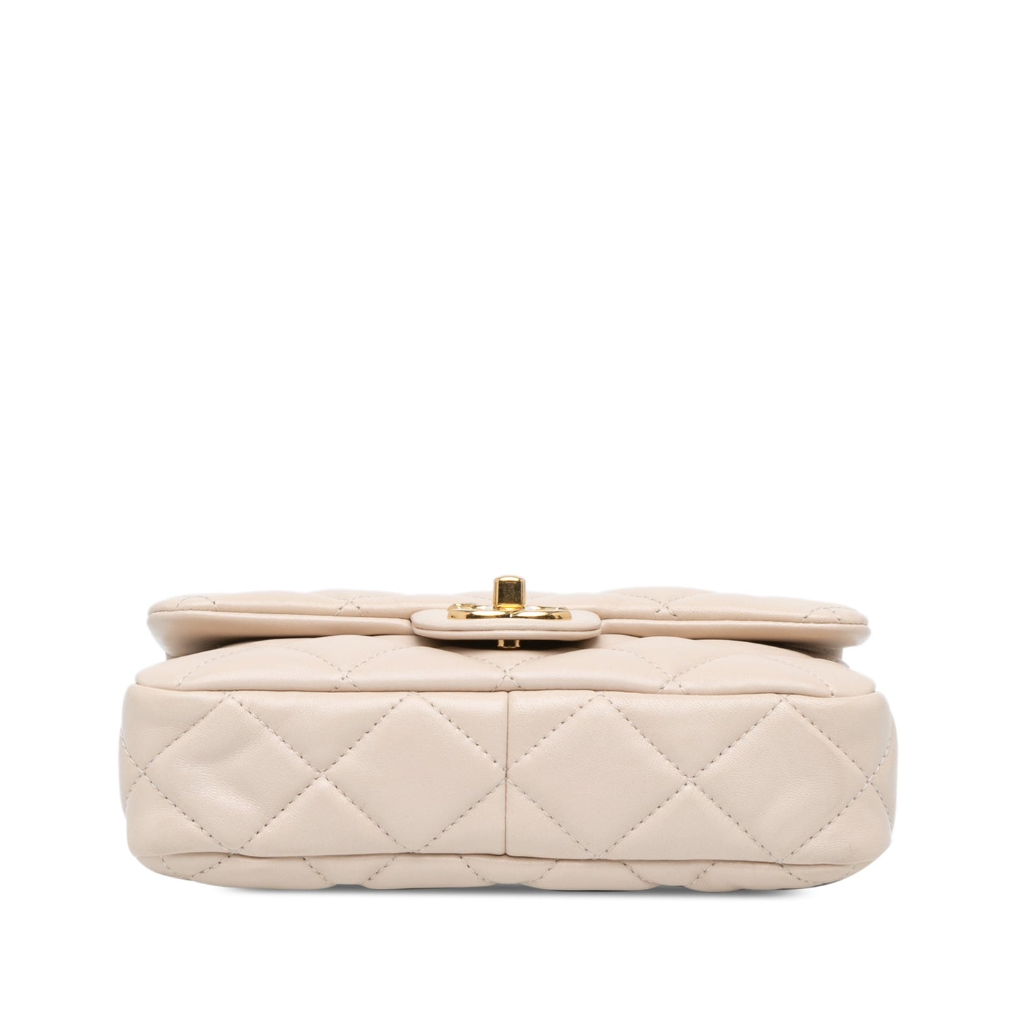 Blush Chanel Small Quilted Lambskin Funky Town Flap Shoulder Bag