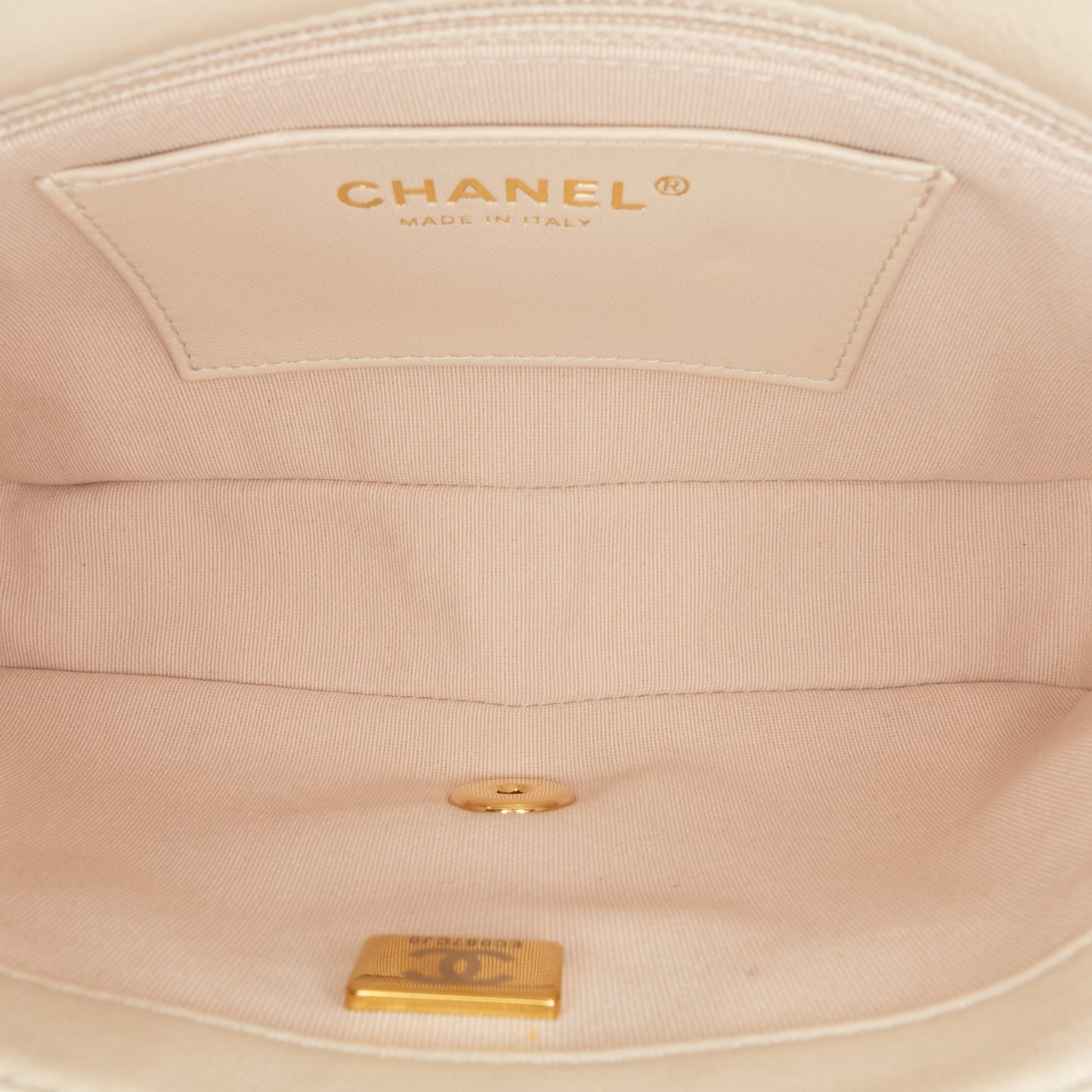 Blush Chanel Small Quilted Lambskin Funky Town Flap Shoulder Bag