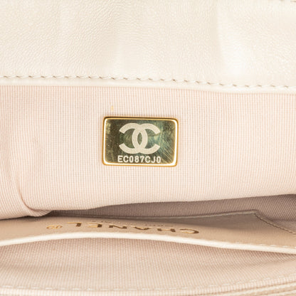 Blush Chanel Small Quilted Lambskin Funky Town Flap Shoulder Bag