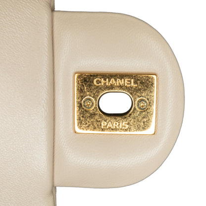 Blush Chanel Small Quilted Lambskin Funky Town Flap Shoulder Bag