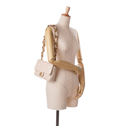 Blush Chanel Small Quilted Lambskin Funky Town Flap Shoulder Bag