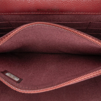 Chanel Sac Quilted Caviar Square Wallet on Chain