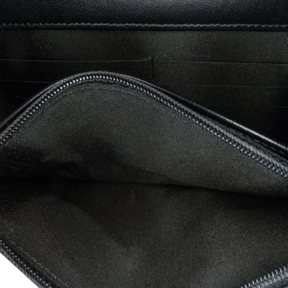 Black Chanel Lambskin Boy Wallet On Chain Crossbody Bag