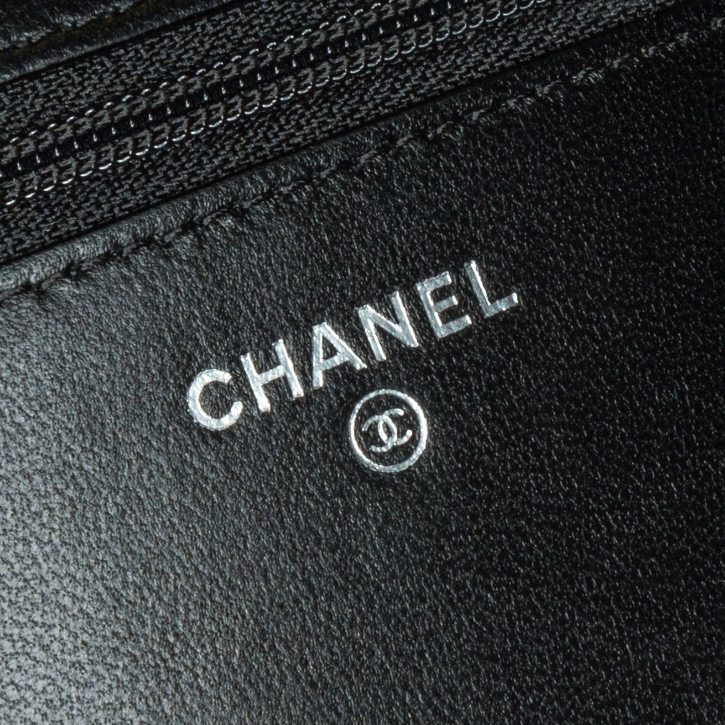 Black Chanel Lambskin Boy Wallet On Chain Crossbody Bag