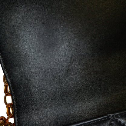 Black Chanel Quilted Lambskin CC Coin Flap Crossbody Bag