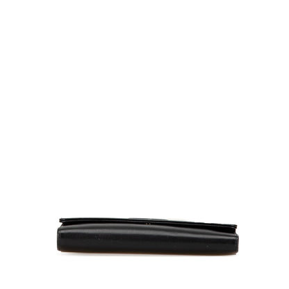 Black Chanel CC Calfskin Long Wallet