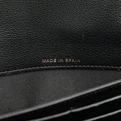 Black Chanel CC Calfskin Long Wallet