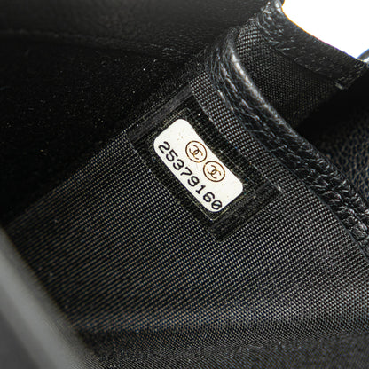 Black Chanel CC Calfskin Long Wallet