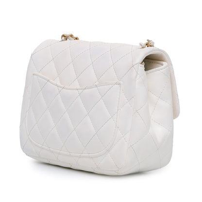 Chanel Sac Mini Square Lambskin Romance Single Flap