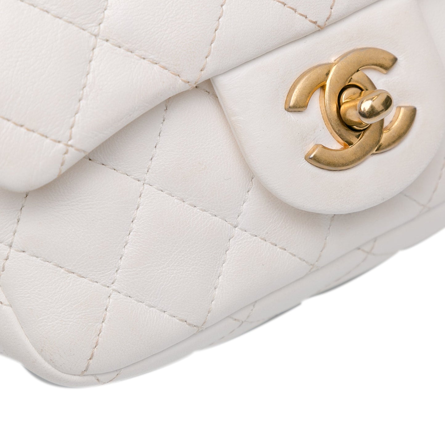 Chanel Sac Mini Square Lambskin Romance Single Flap