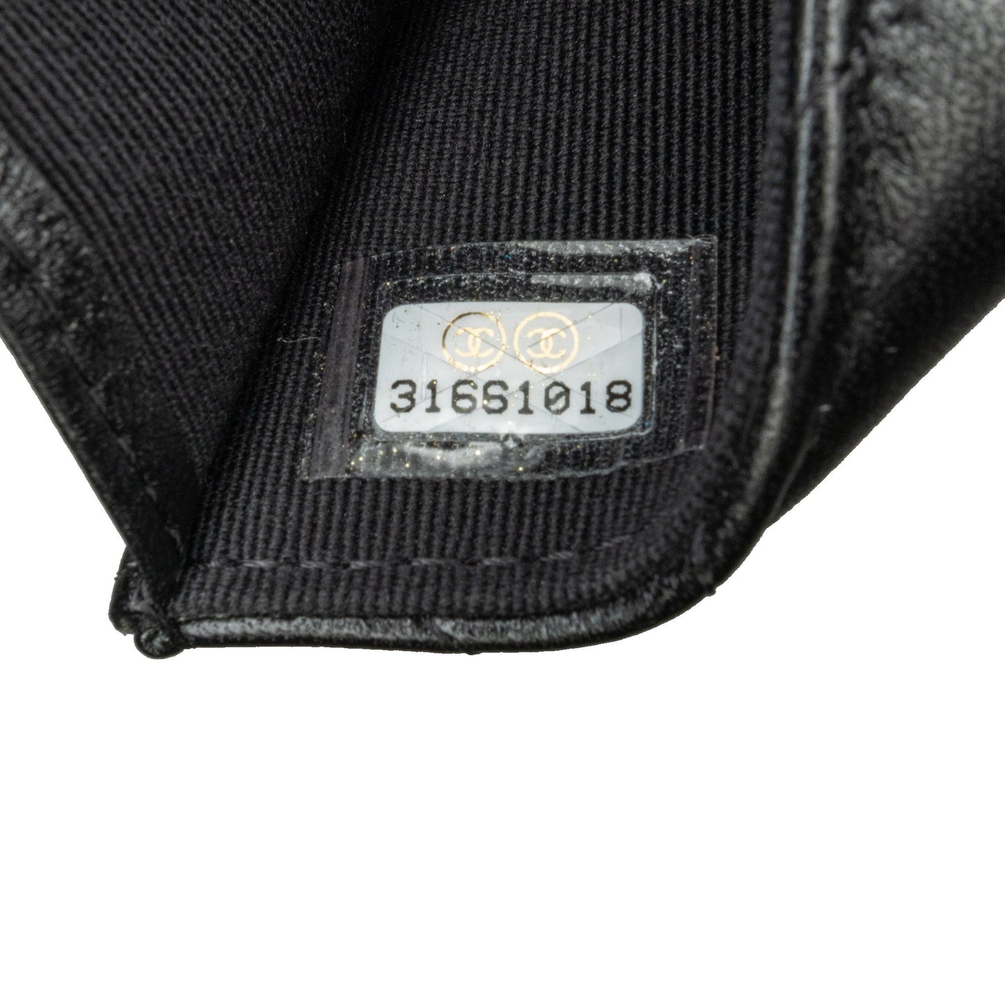 Chanel Sac Quilted Lambskin So Black CC Hook Card Holder