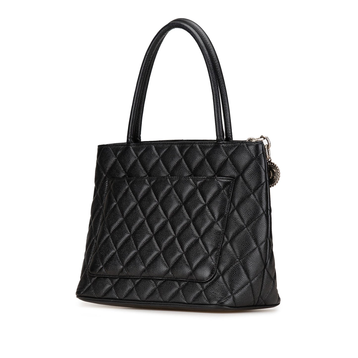 Black Chanel Caviar Medallion Tote